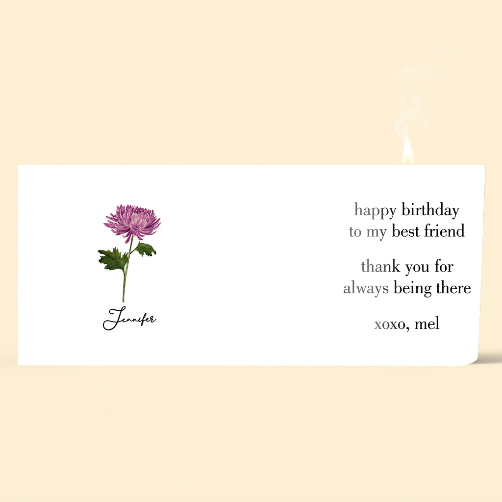 Happy Birthday - Personalized Birthday Candle With Wooden Lid