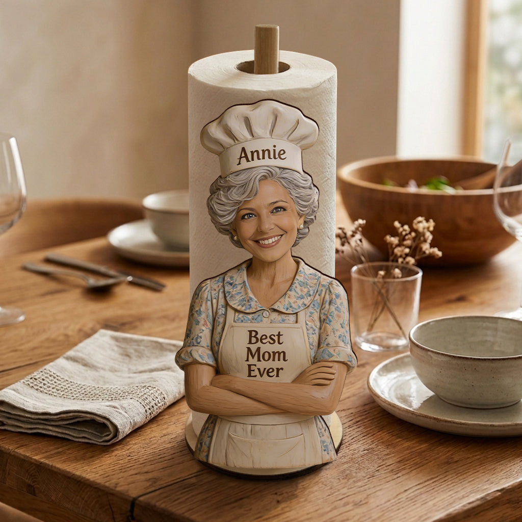 Meilleur Chef Du Monde - Support À Essuie-Tout Personnalisé