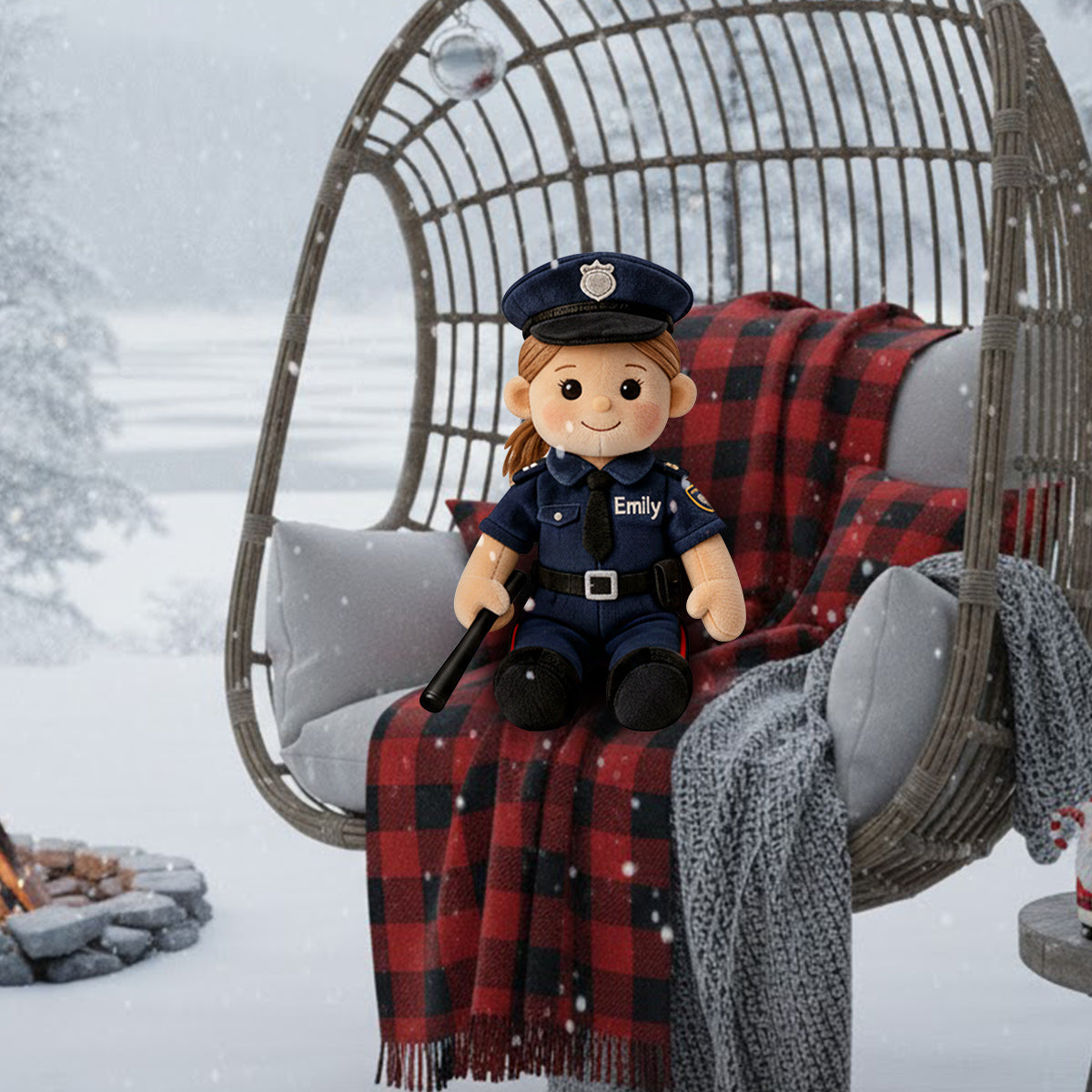 Coussin en fausse fourrure personnalisé pour enfant, réalisé à partir de n'importe quelle photo.