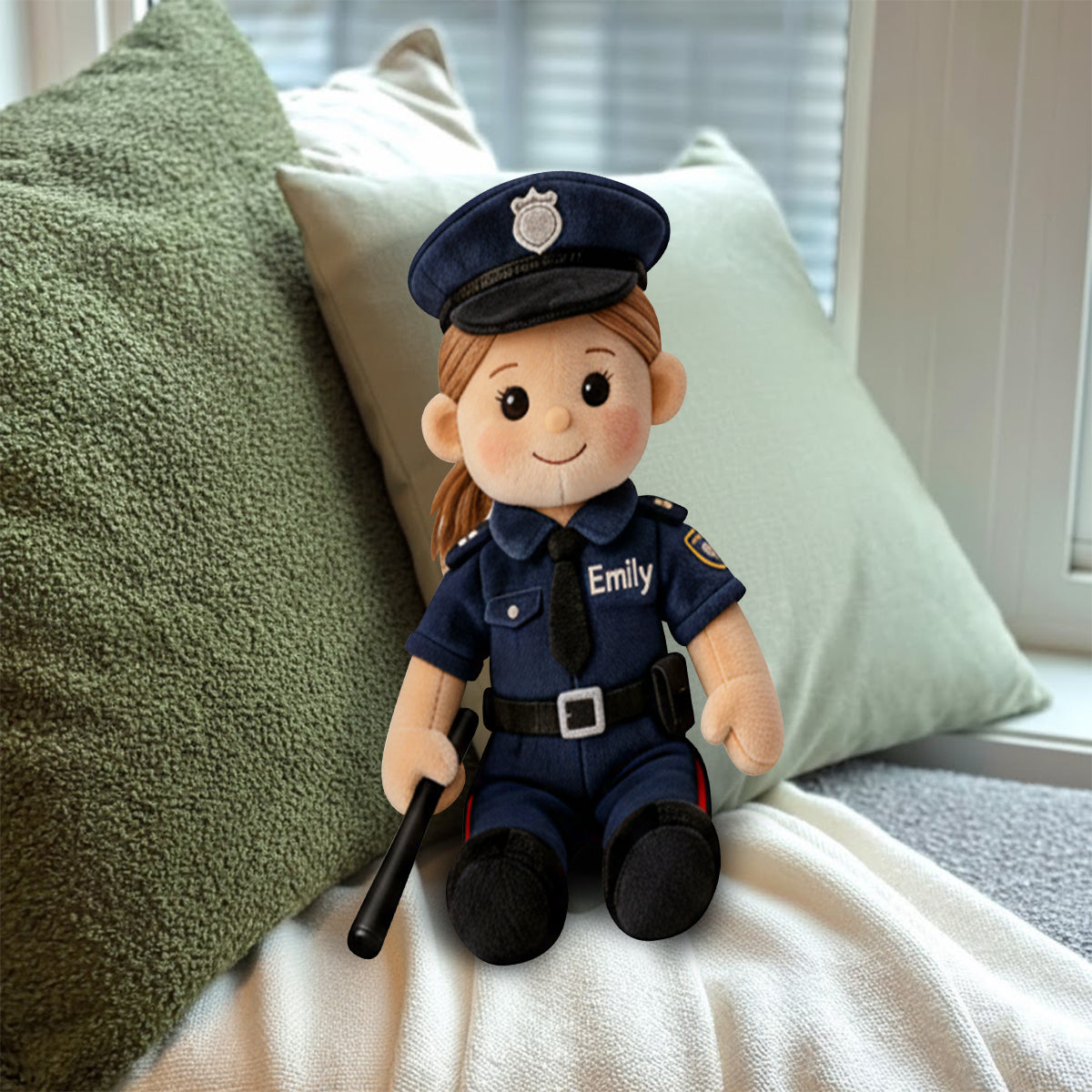 Coussin en fausse fourrure personnalisé pour enfant, réalisé à partir de n'importe quelle photo.