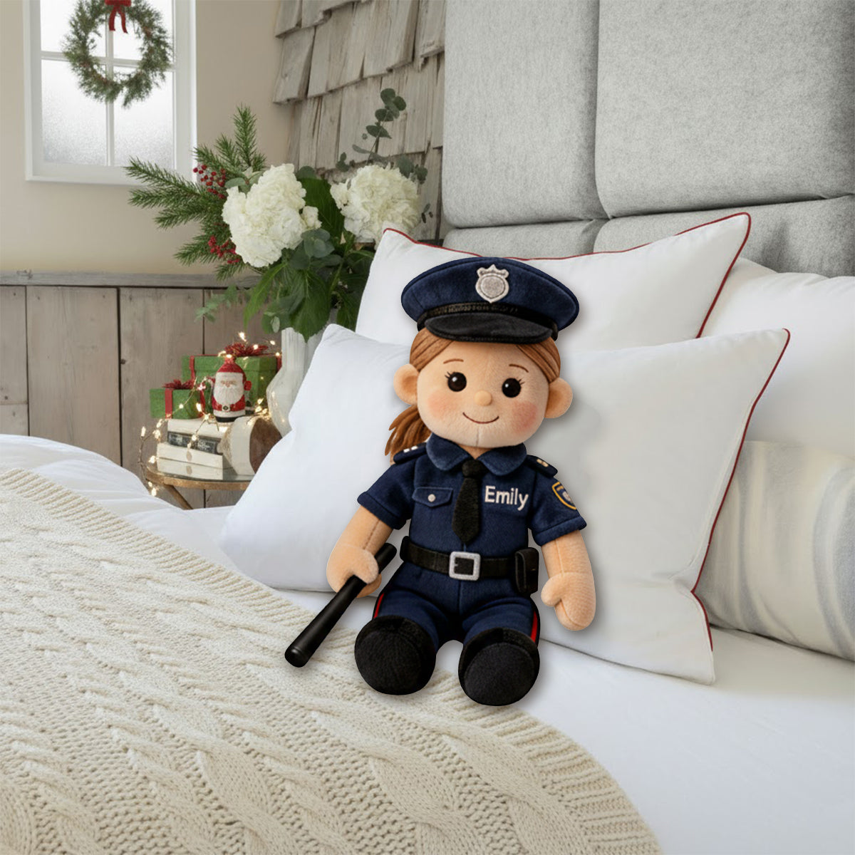 Coussin en fausse fourrure personnalisé pour enfant, réalisé à partir de n'importe quelle photo.