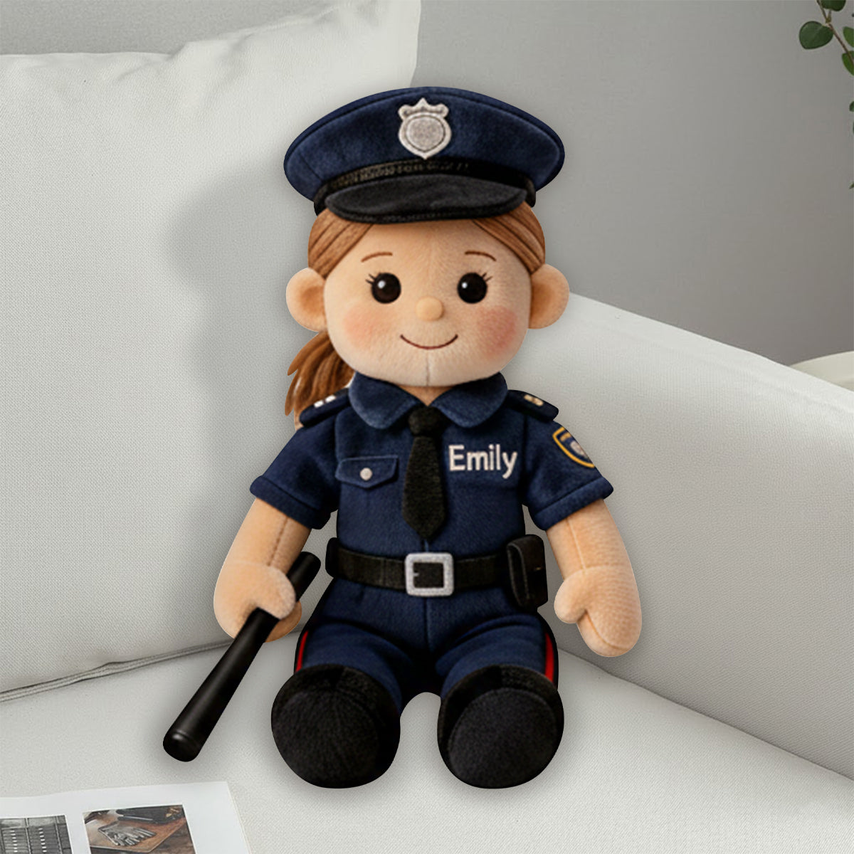 Coussin en fausse fourrure personnalisé pour enfant, réalisé à partir de n'importe quelle photo.