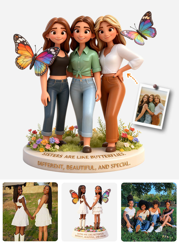 Cadeau idéal pour les sœurs - Plaque acrylique personnalisée en forme de sœur