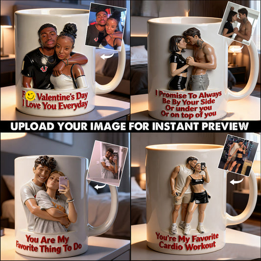Mug personnalisé à partir de n'importe quelle photo - Coffret « Couple épicé » avec agitateurs en acrylique