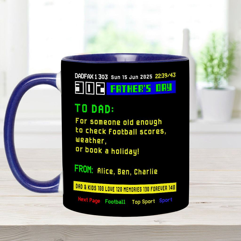 World's Best Dad - Personalized Father Accent Mug