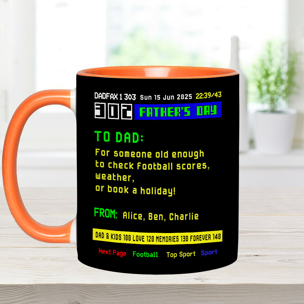 World's Best Dad - Personalized Father Accent Mug