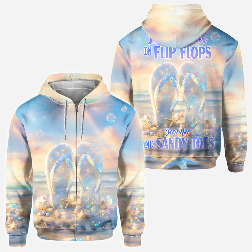 Life Is Better With Flipflops - Personalized Sea Lover All Over Shirt