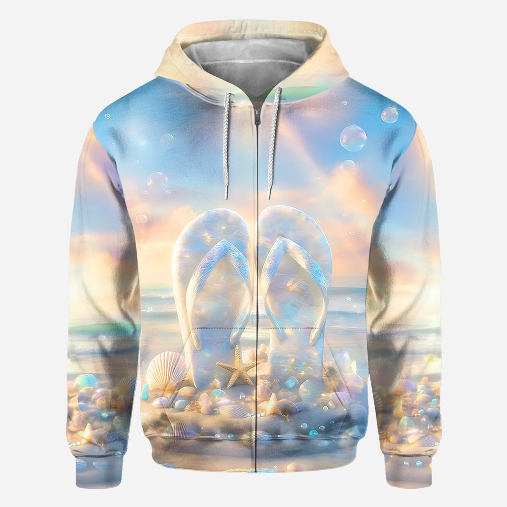 Life Is Better With Flipflops - Personalized Sea Lover All Over Shirt