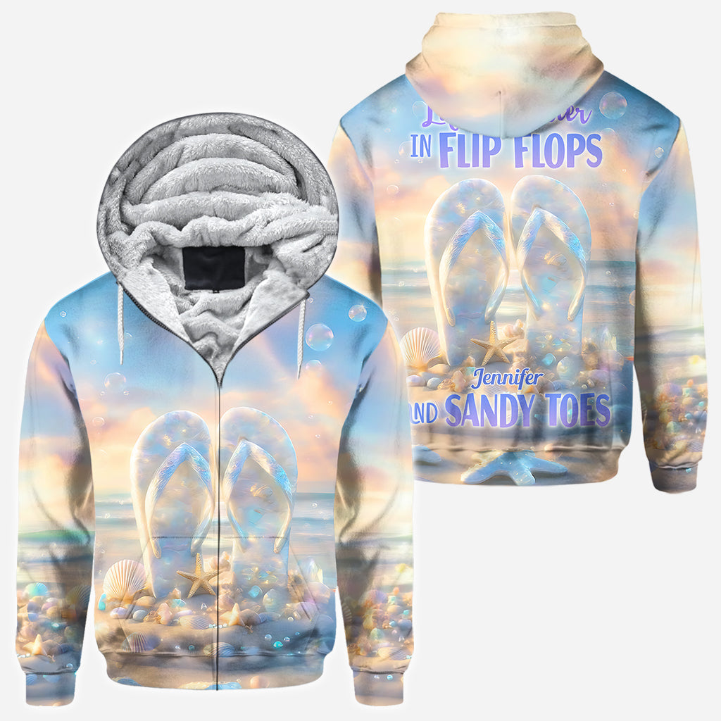 Life Is Better With Flipflops - Personalized Sea Lover All Over Shirt