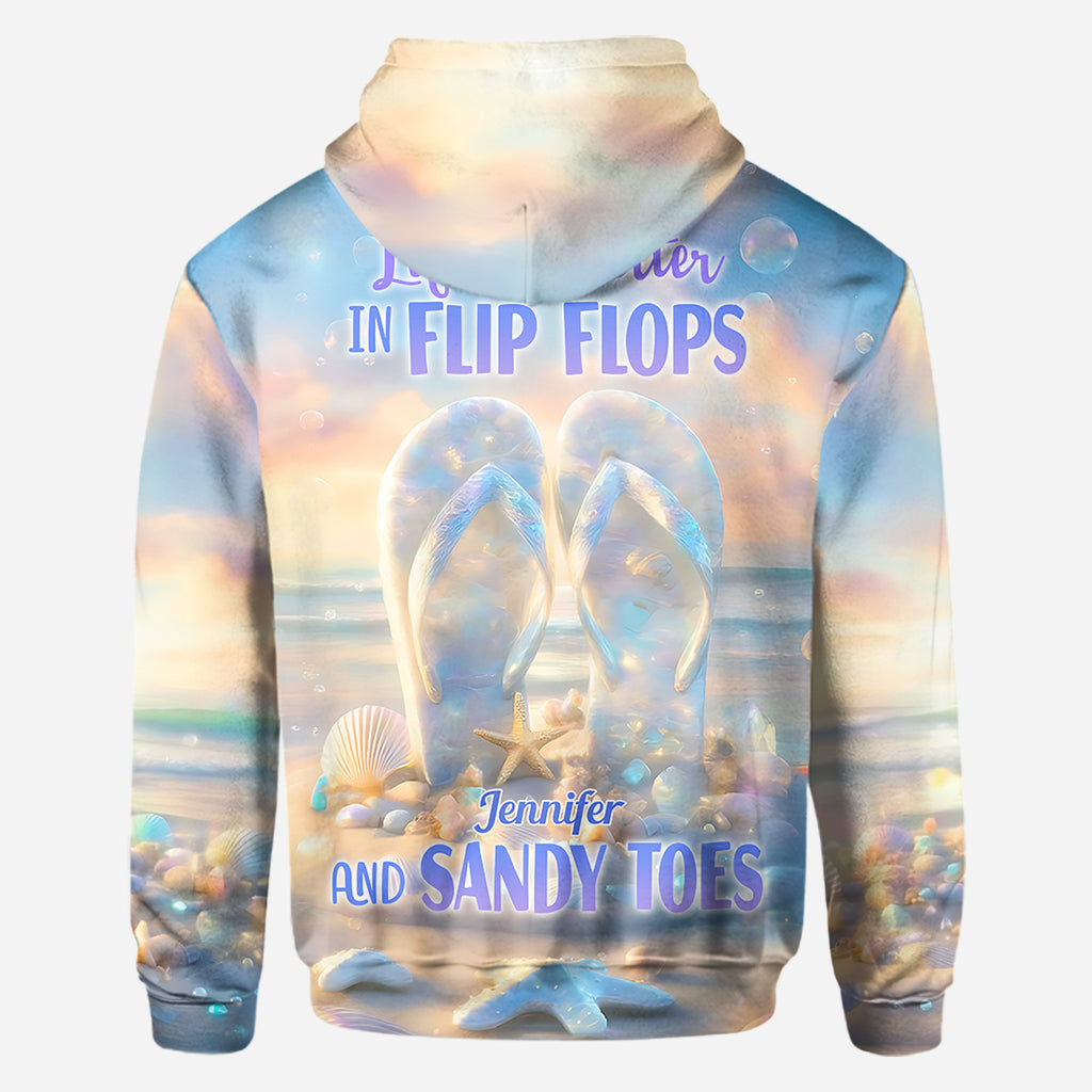 Life Is Better With Flipflops - Personalized Sea Lover All Over Shirt
