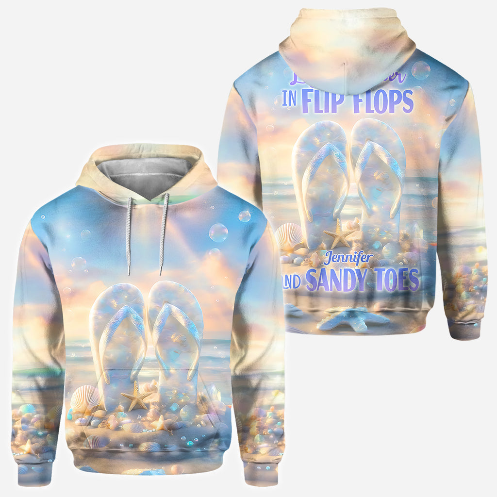 Life Is Better With Flipflops - Personalized Sea Lover All Over Shirt