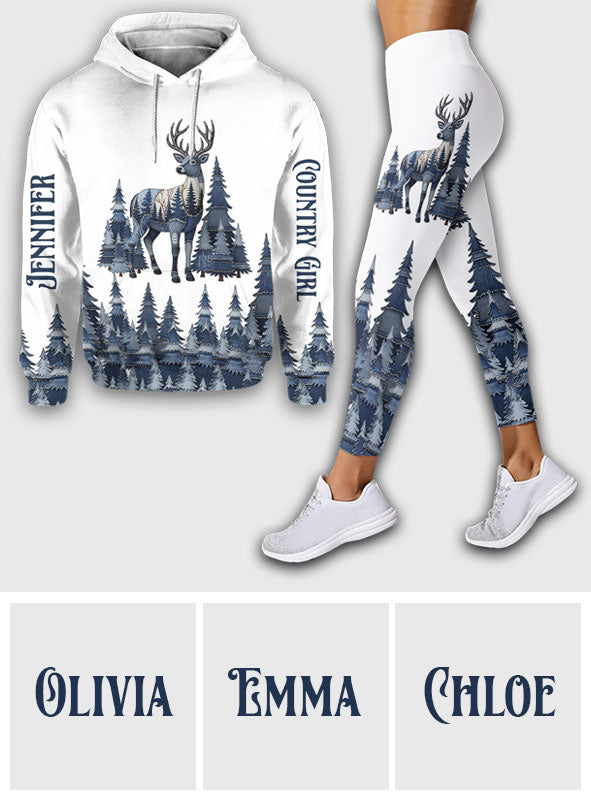 Chasse au cerf - Sweat à capuche et legging de chasse personnalisés