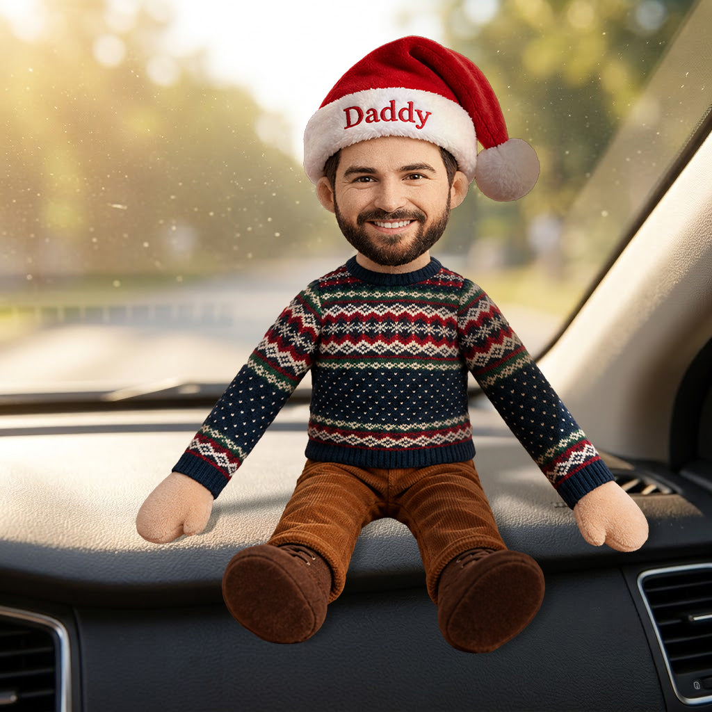 Funny Xmas Gift For Family Member - Personalized Family Posable Plush Doll