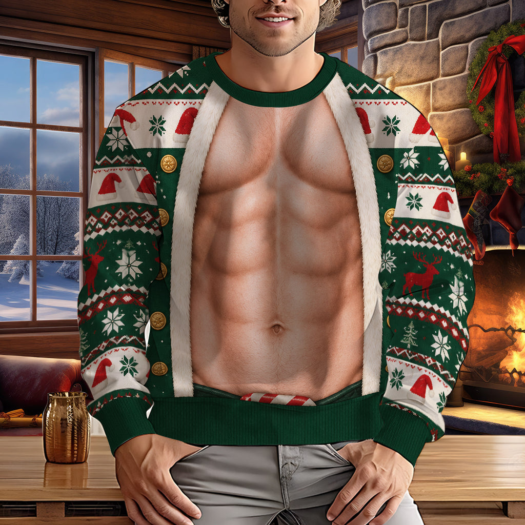 Funny Christmas Gift Idea - Personalized Spicy Couple Ugly Sweater