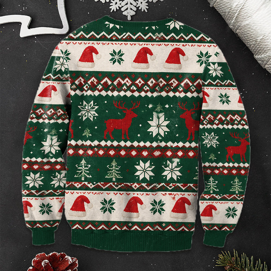 Funny Christmas Gift Idea - Personalized Spicy Couple Ugly Sweater