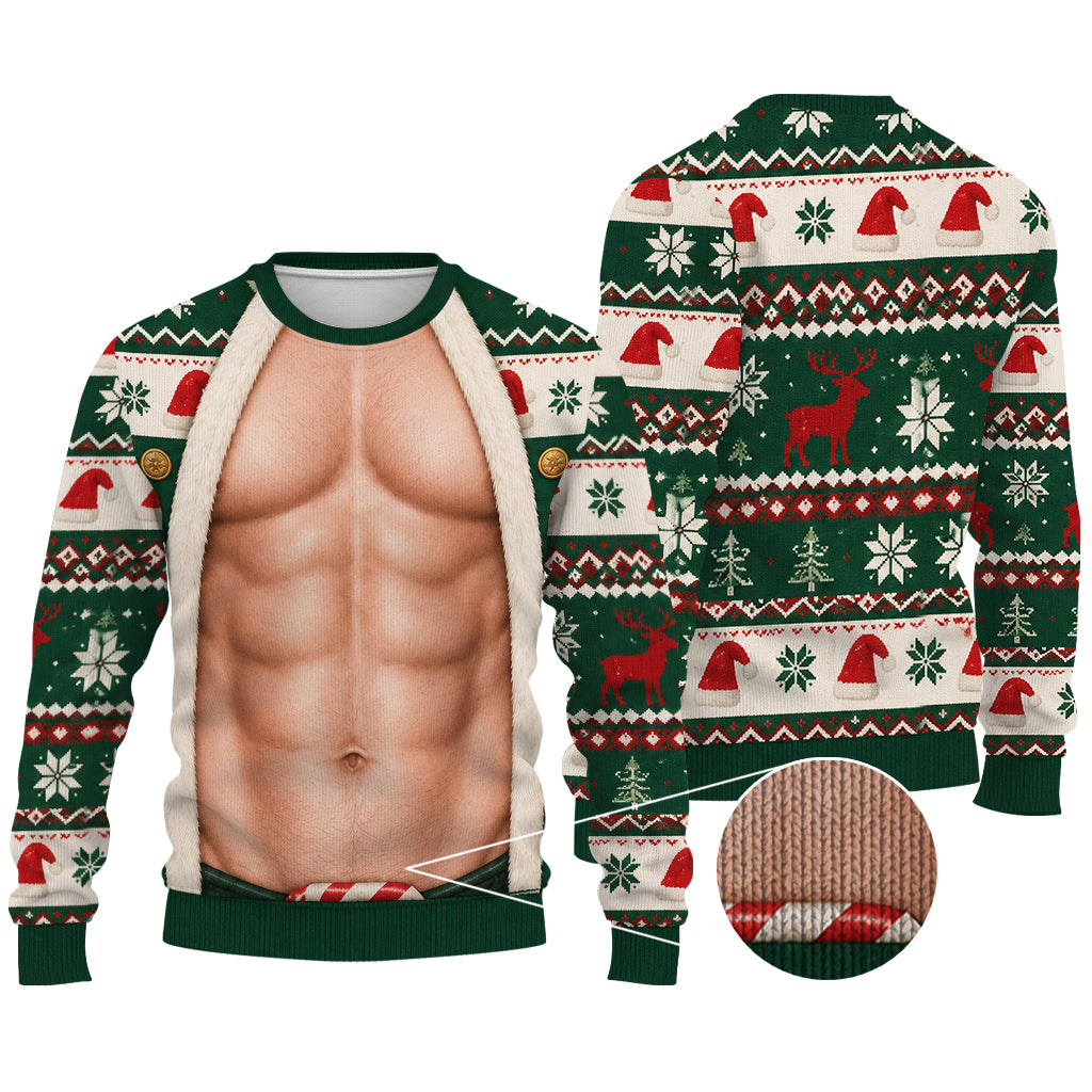 Funny Christmas Gift Idea - Personalized Spicy Couple Ugly Sweater