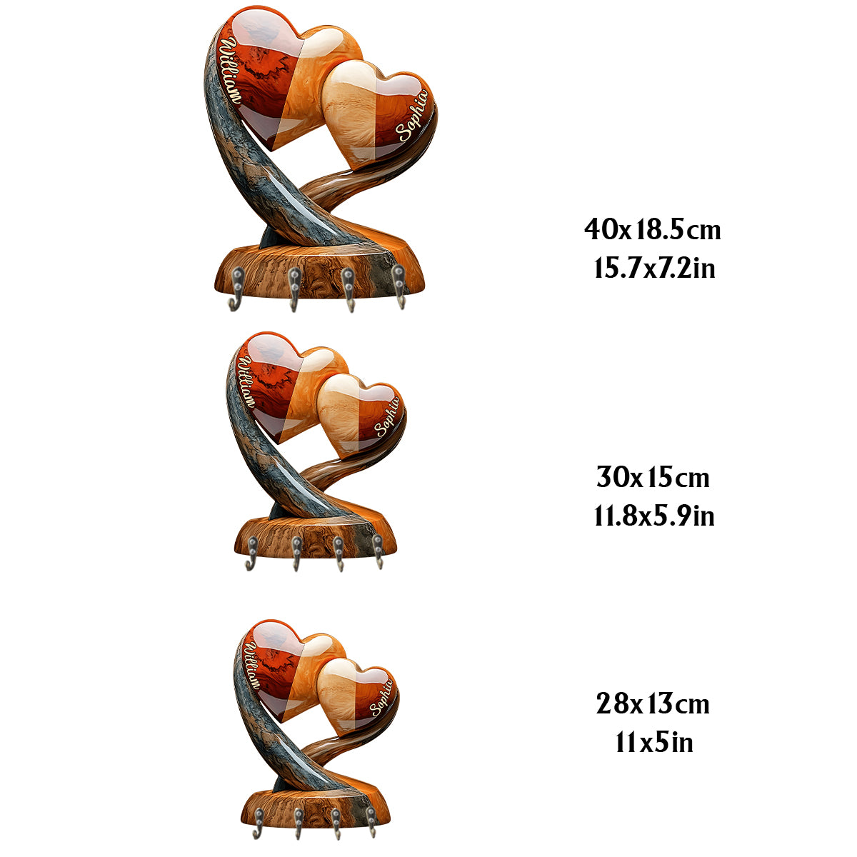 Home Sweet Home - Porte-clés personnalisé pour couple, forme sur mesure