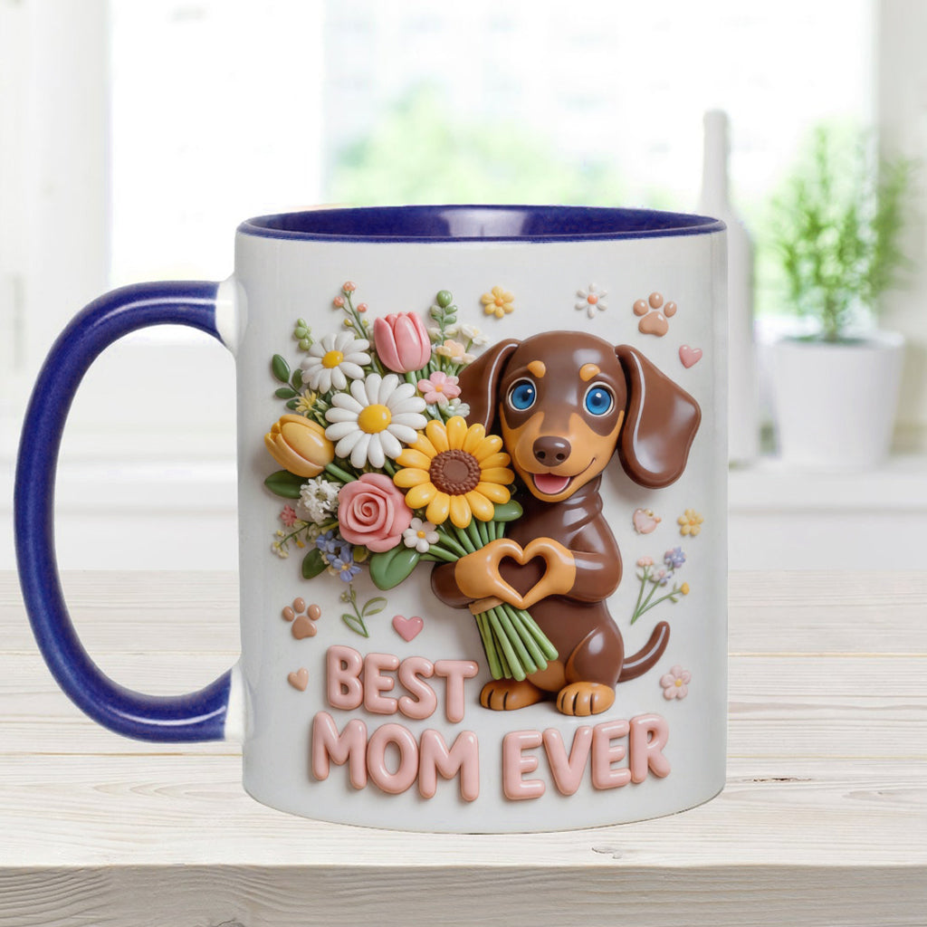 Mug & Sous-verre Personnalisé - Photo Personnalisée de Chien