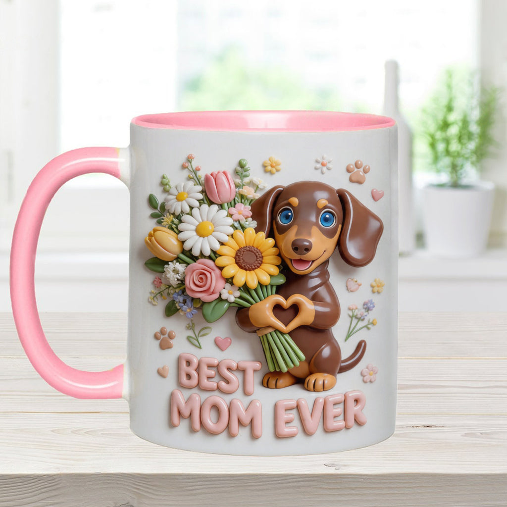 Mug & Sous-verre Personnalisé - Photo Personnalisée de Chien