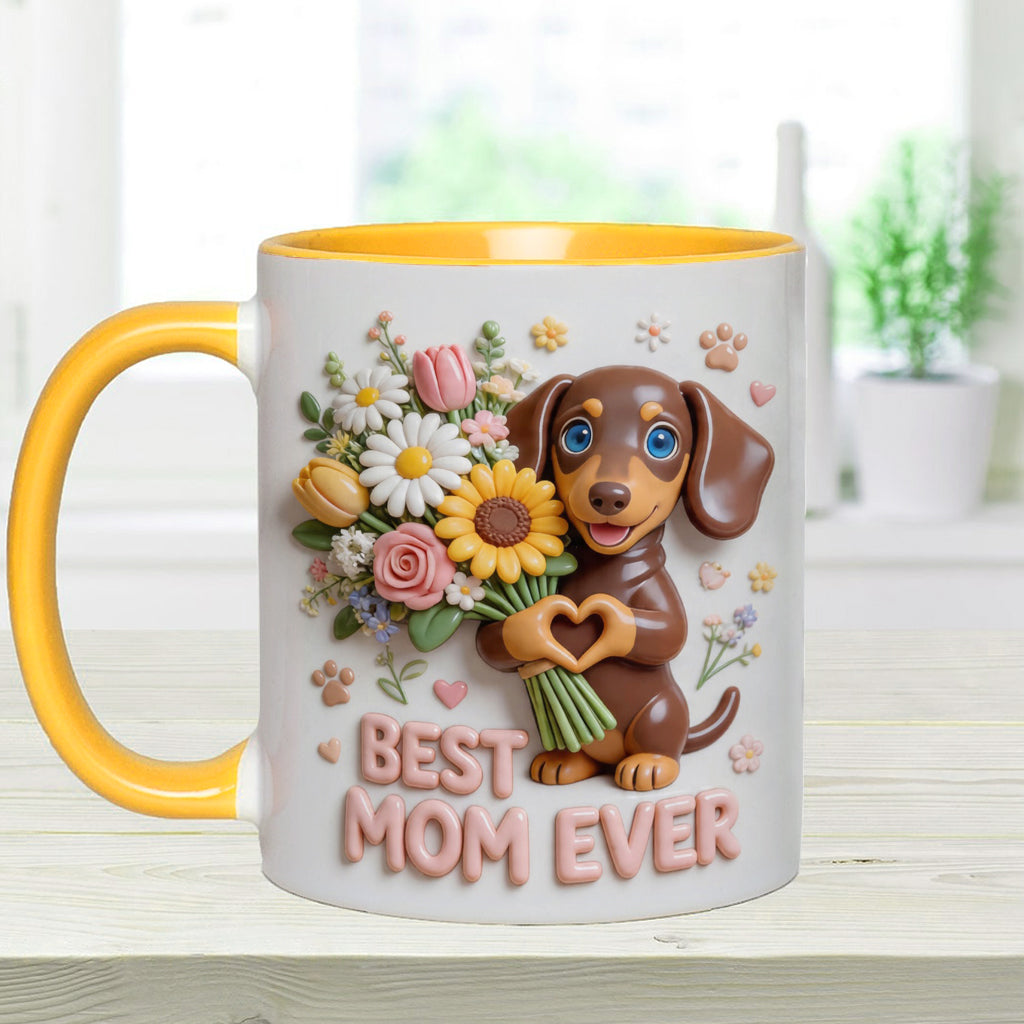 Mug & Sous-verre Personnalisé - Photo Personnalisée de Chien