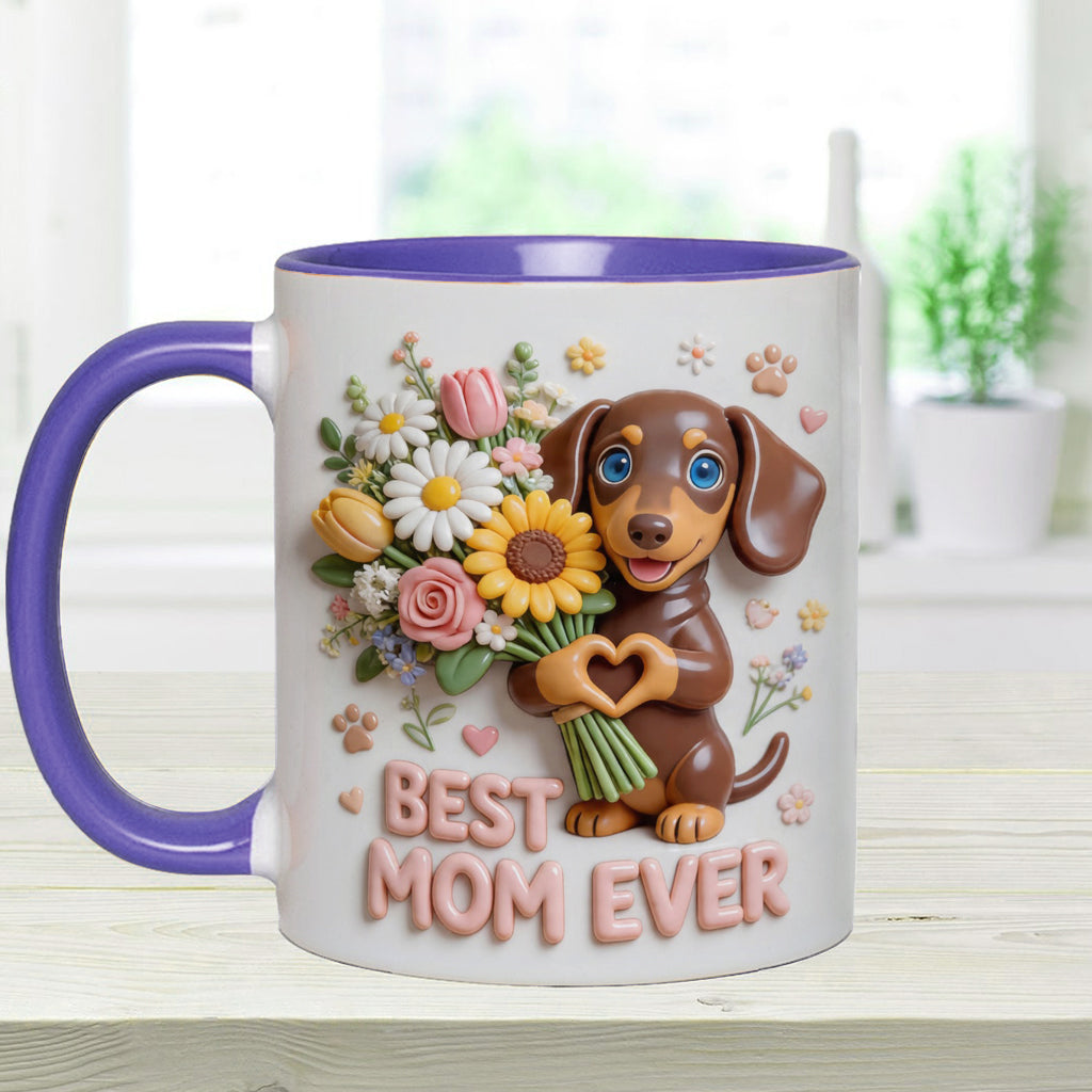 Mug & Sous-verre Personnalisé - Photo Personnalisée de Chien