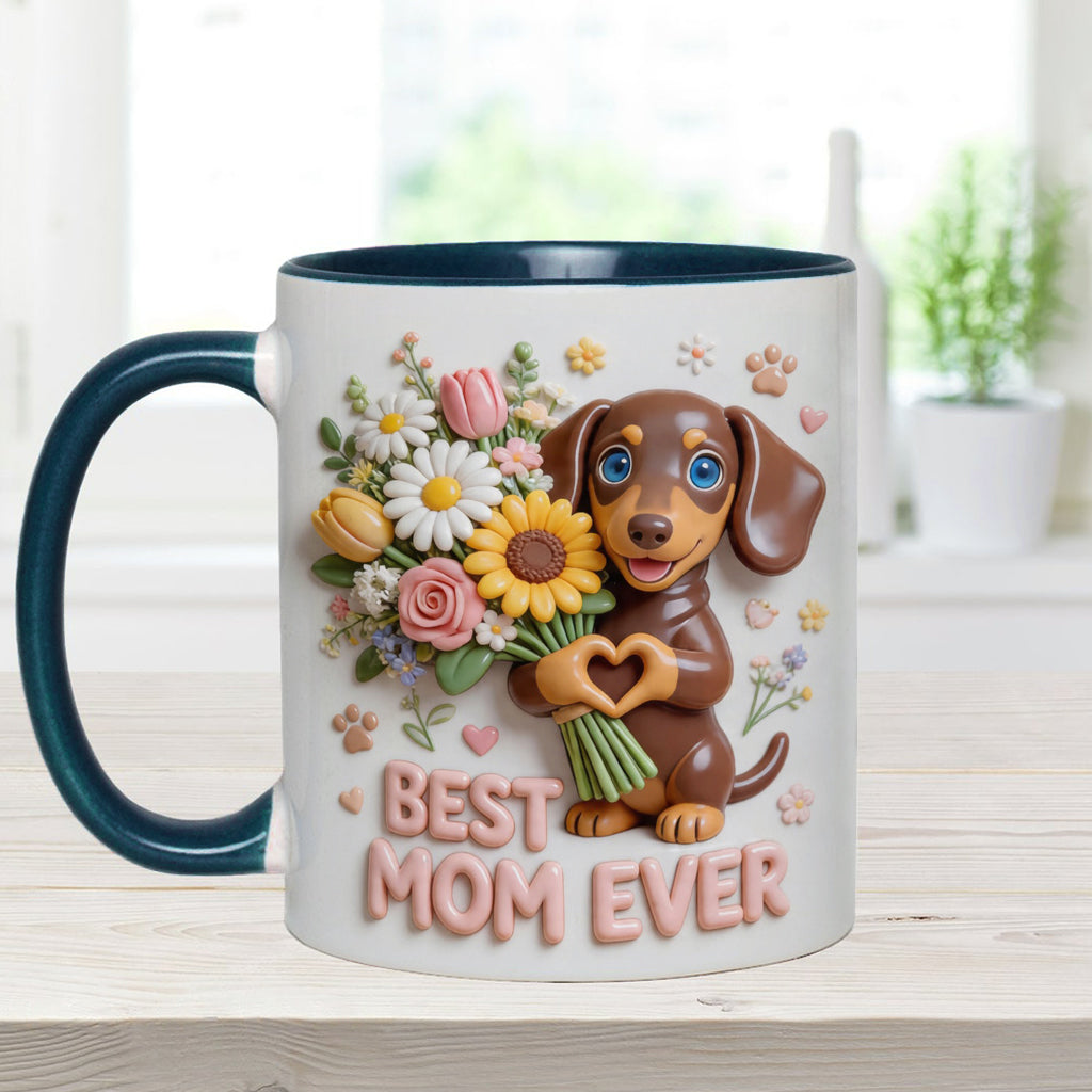 Mug & Sous-verre Personnalisé - Photo Personnalisée de Chien
