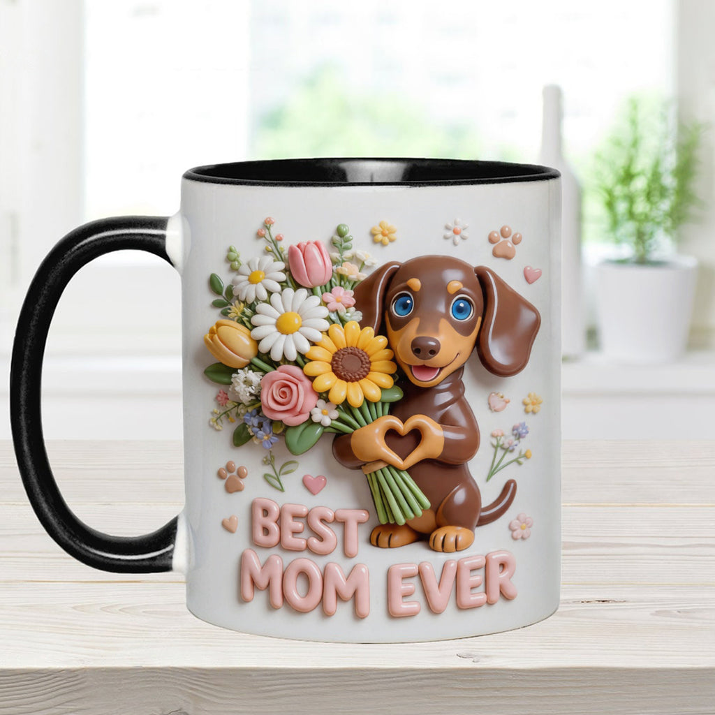 Mug & Sous-verre Personnalisé - Photo Personnalisée de Chien