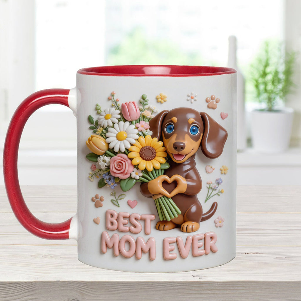 Mug & Sous-verre Personnalisé - Photo Personnalisée de Chien