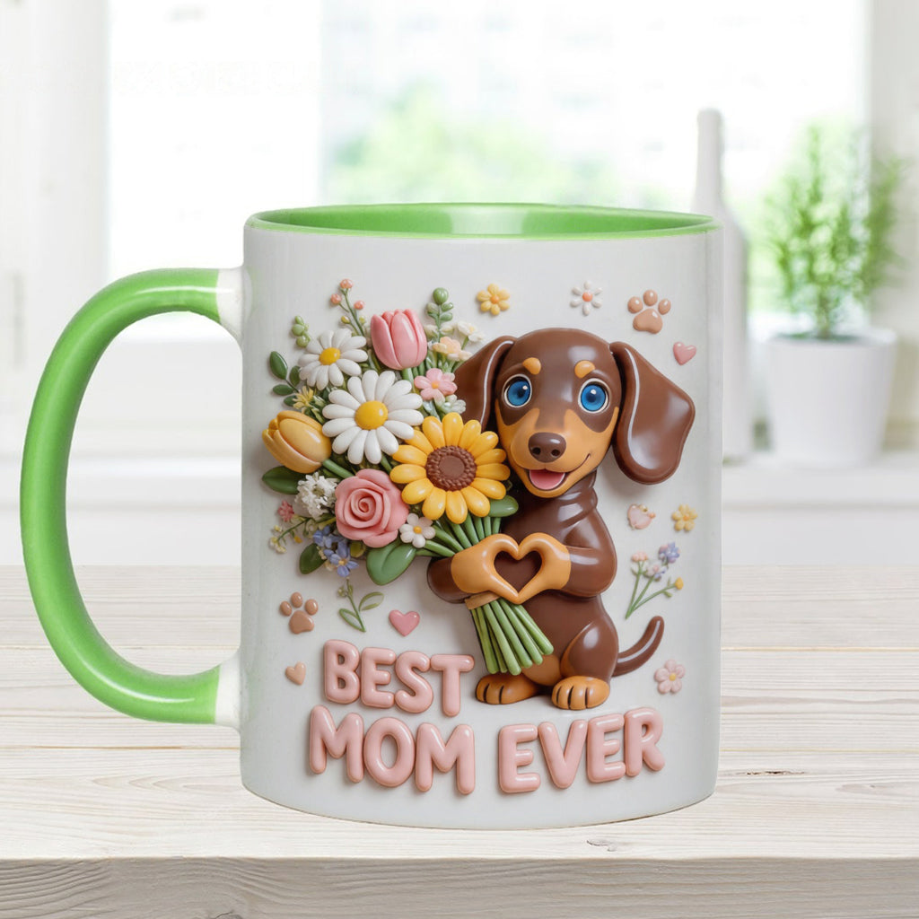 Mug & Sous-verre Personnalisé - Photo Personnalisée de Chien