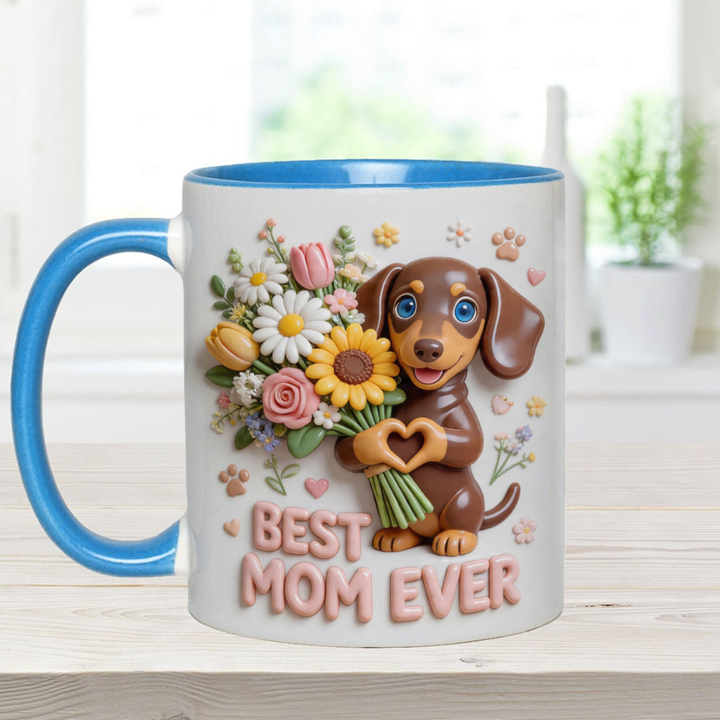 Mug & Sous-verre Personnalisé - Photo Personnalisée de Chien