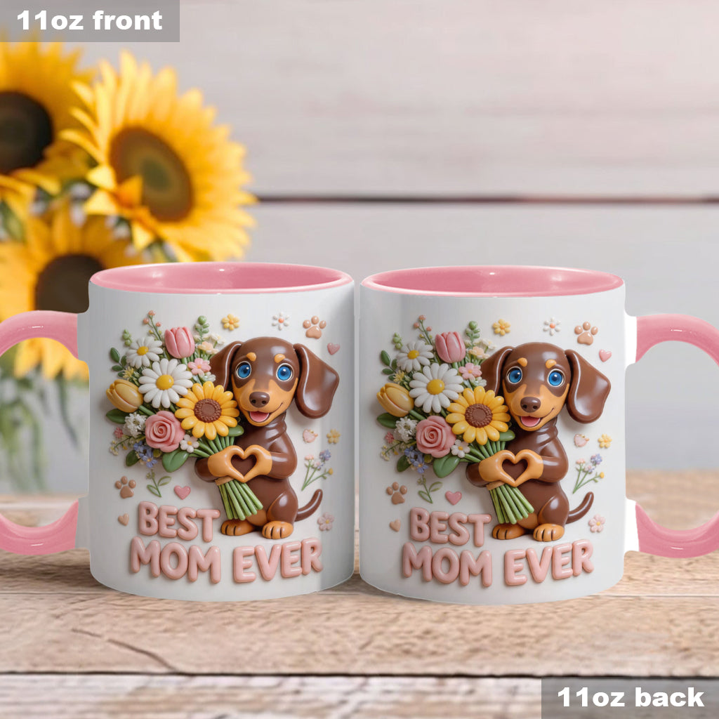 Mug & Sous-verre Personnalisé - Photo Personnalisée de Chien