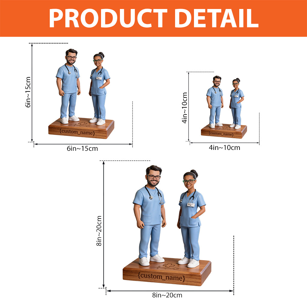 Idée cadeau pour infirmière - Plaque acrylique personnalisée en forme de infirmière