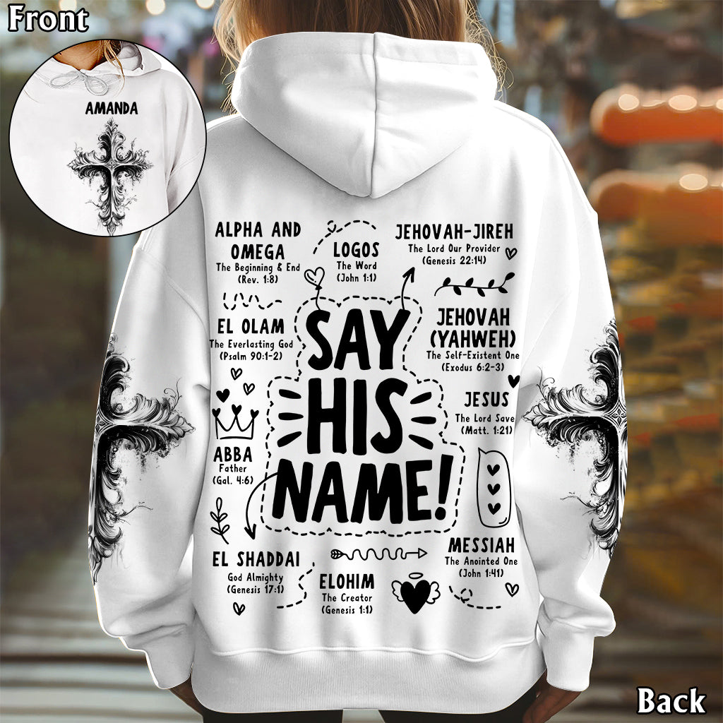 Dis Son Nom - T-shirt chrétien personnalisé intégral