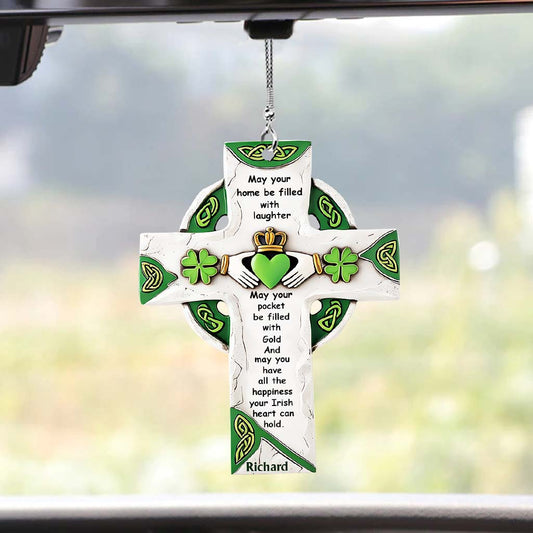 Bénédiction irlandaise - Ornement de voiture personnalisé pour la Saint-Patrick