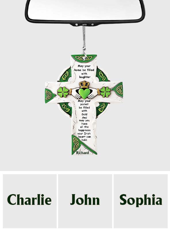 Irish Blessing - Personalized Saint Patrick's Day Car Ornament