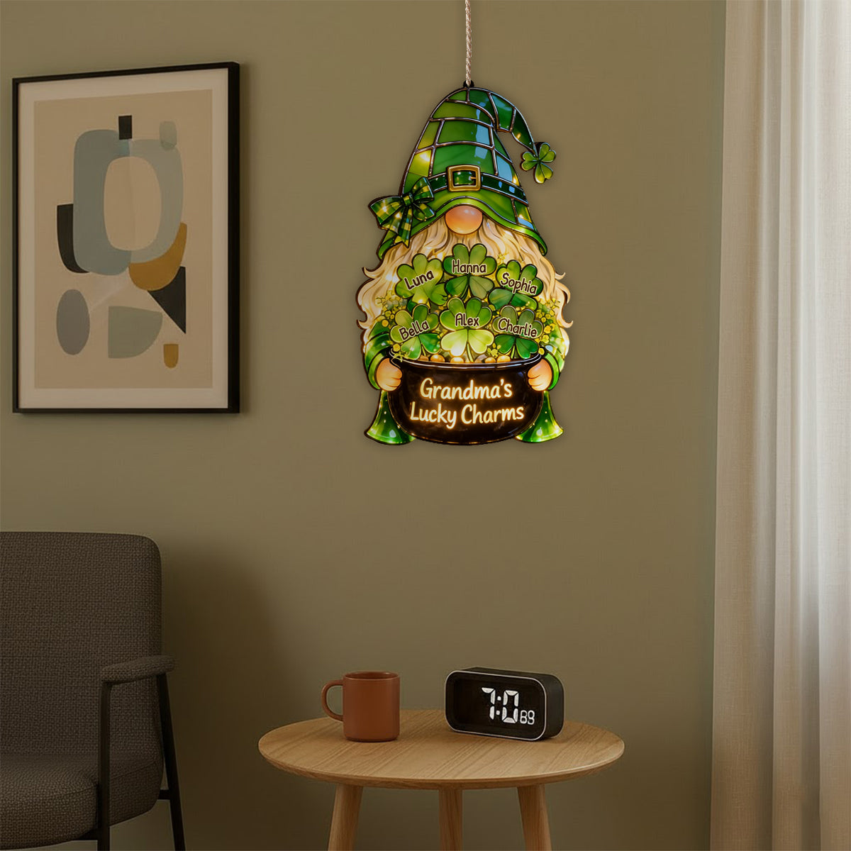 Granndma's Lucky Charms - Personalized Grandma LED Light Acrylic Sign