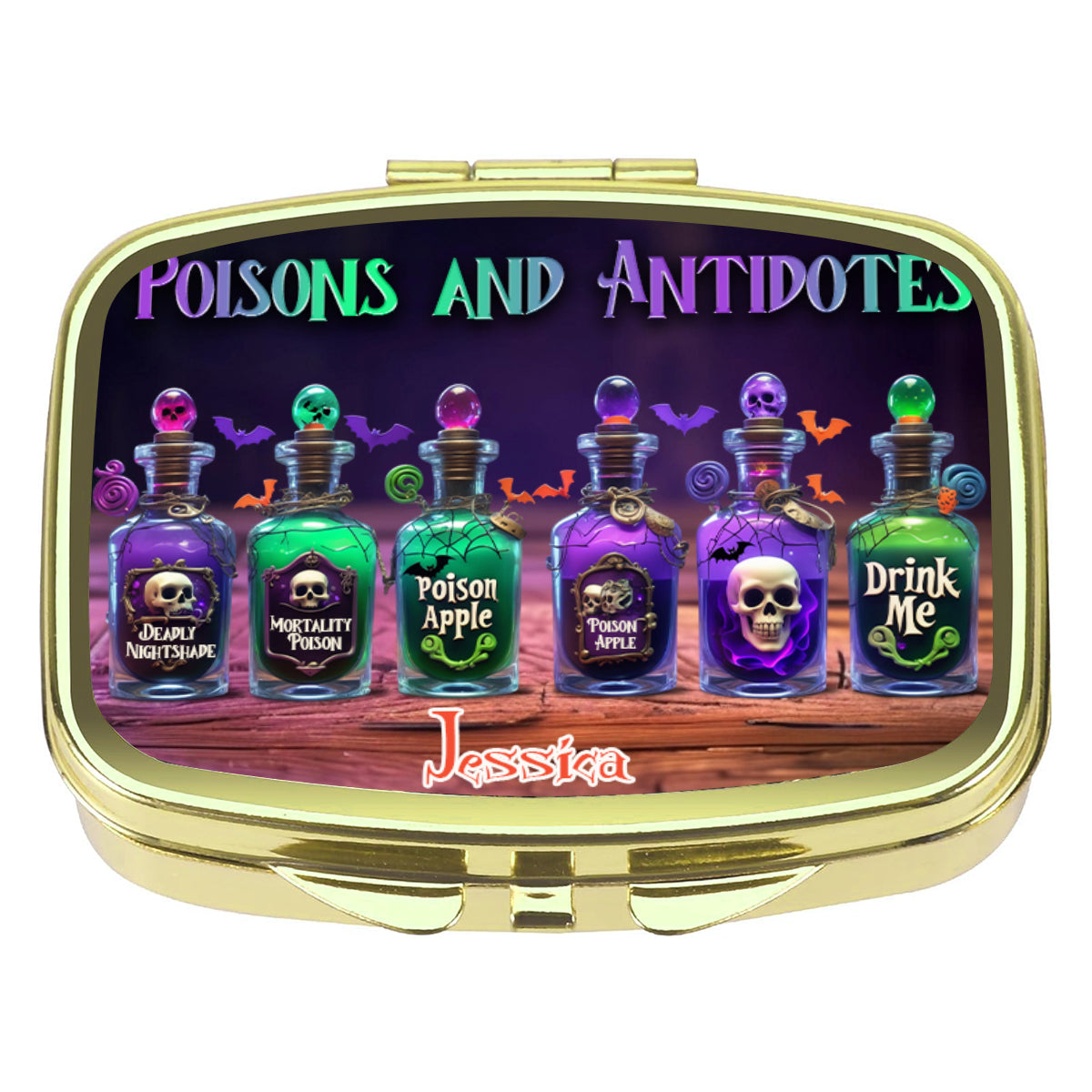 Piluliers et antidotes - Boîte à pilules personnalisée pour sorcière