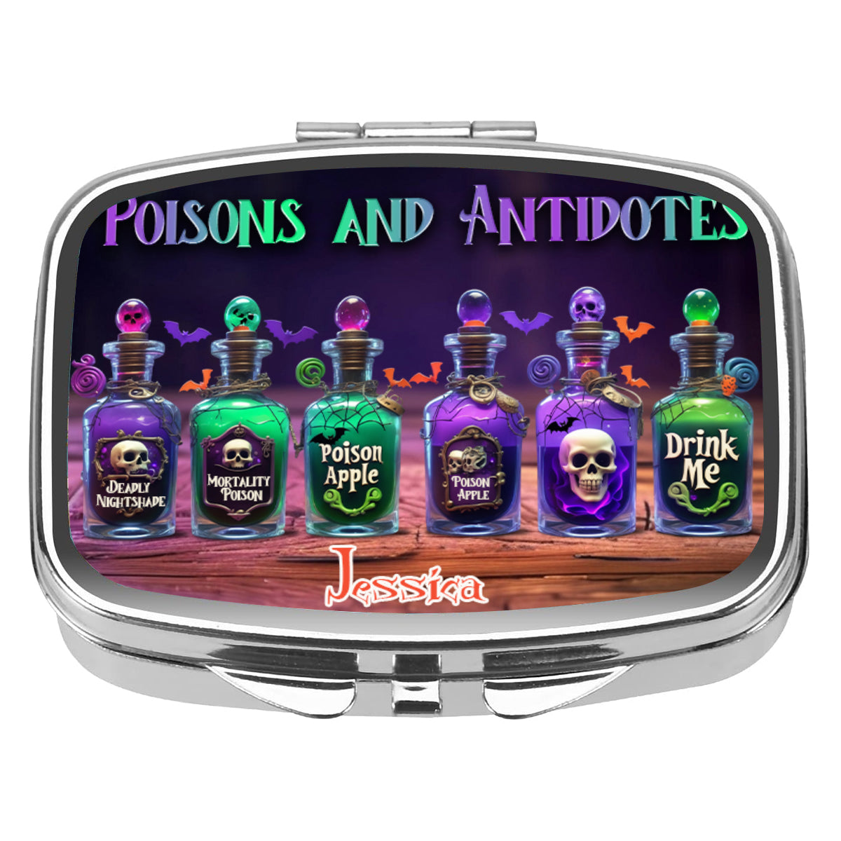 Piluliers et antidotes - Boîte à pilules personnalisée pour sorcière