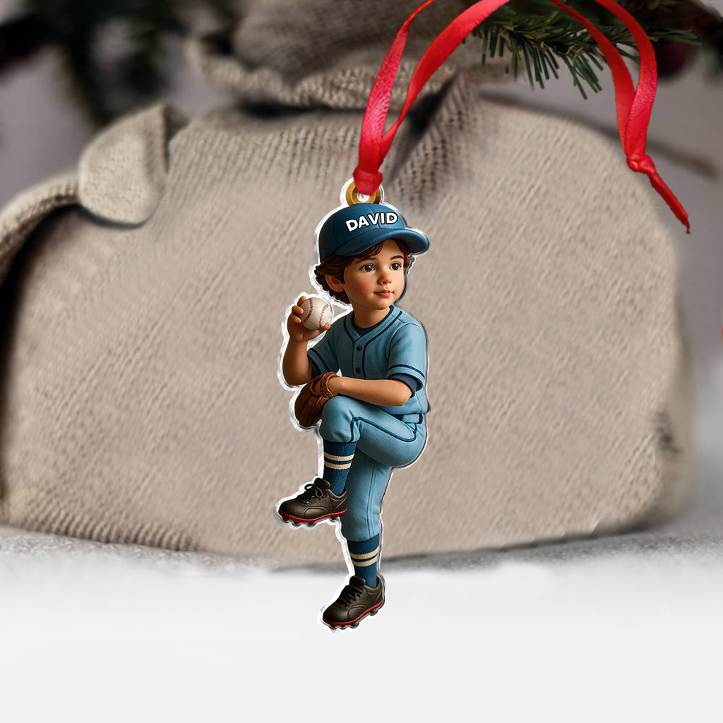 Emmenez-moi au match de baseball - Ornement de baseball personnalisé