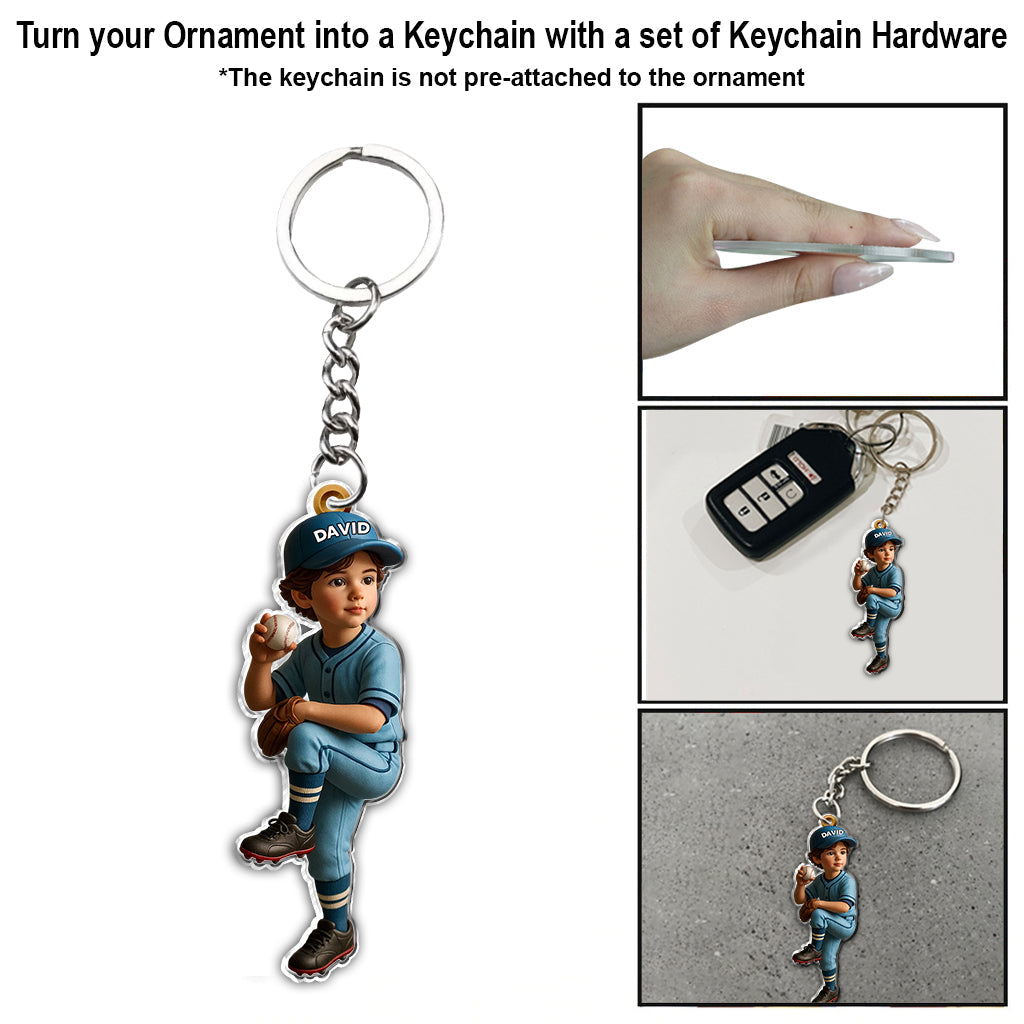 Emmenez-moi au match de baseball - Ornement de baseball personnalisé