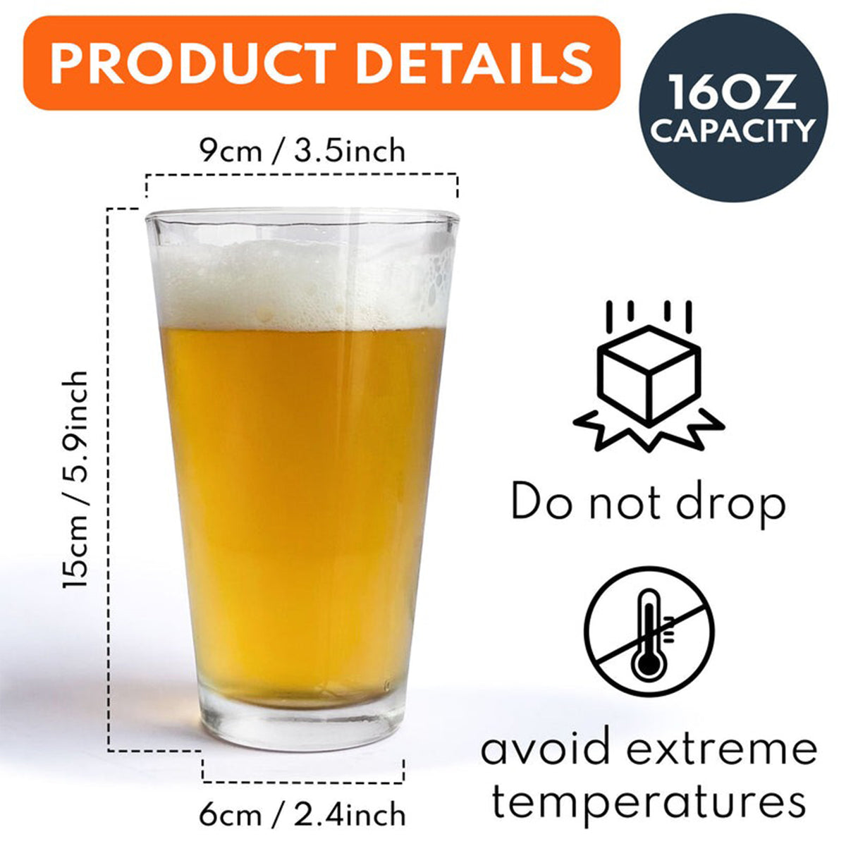Survivre à la paternité, une bière à la fois - Verre à bière personnalisé pour papa