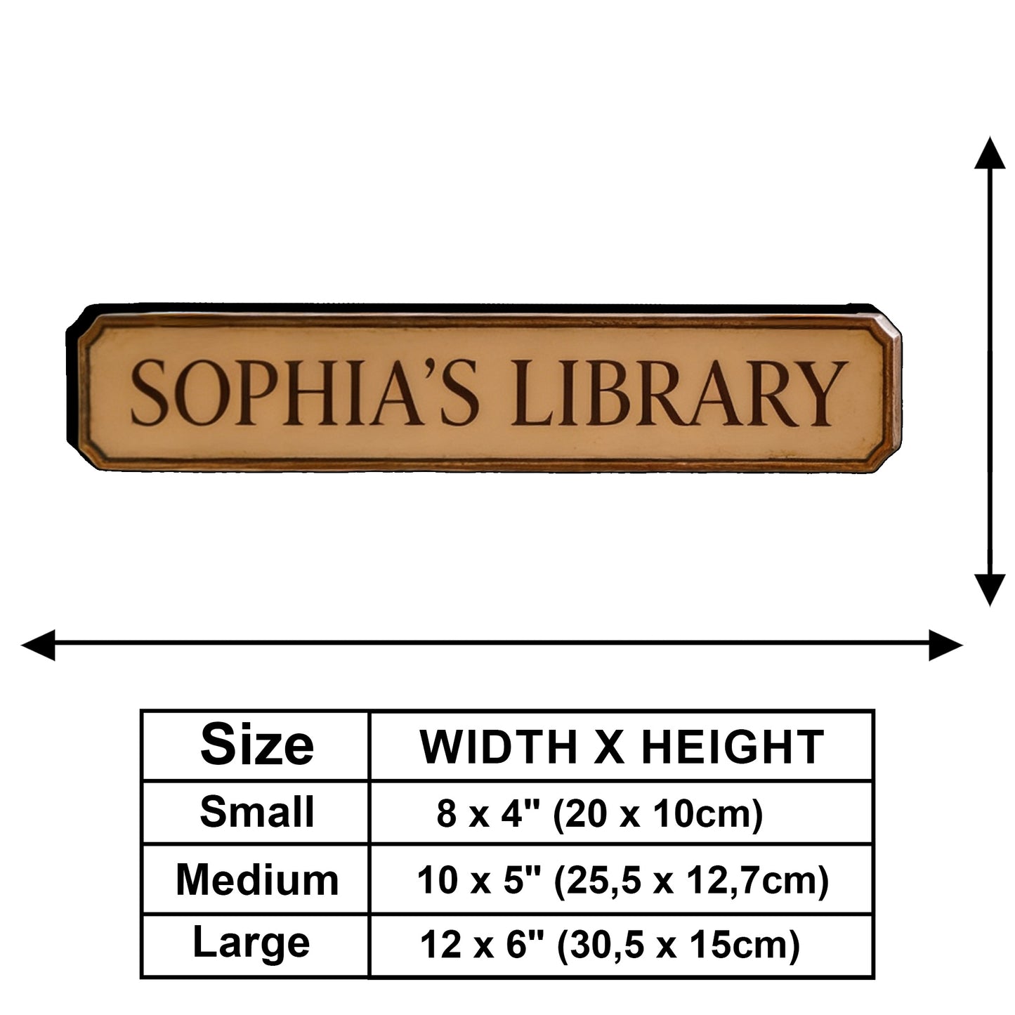 Custom Any Photo Book Lovers Bookstore/Library - Personalized Book Wooden Wall Mount Sign