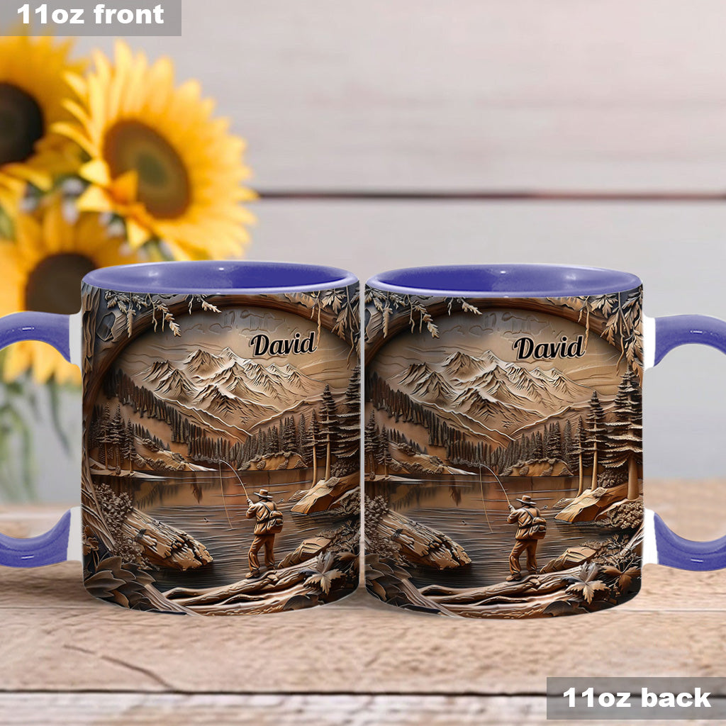 Fishing Lover - Personalized Fishing Accent Mug