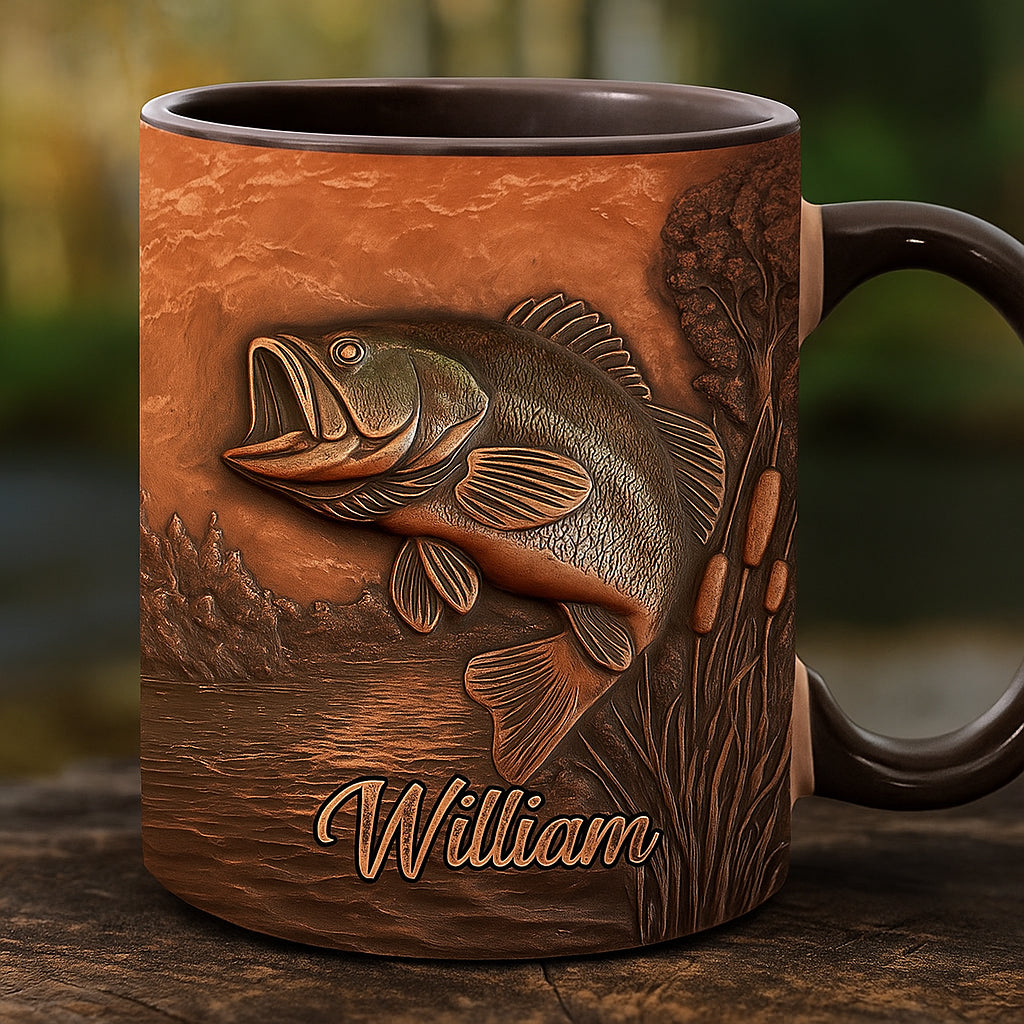 Le Meilleur Pêcheur - Mug personnalisé sur le thème de la pêche