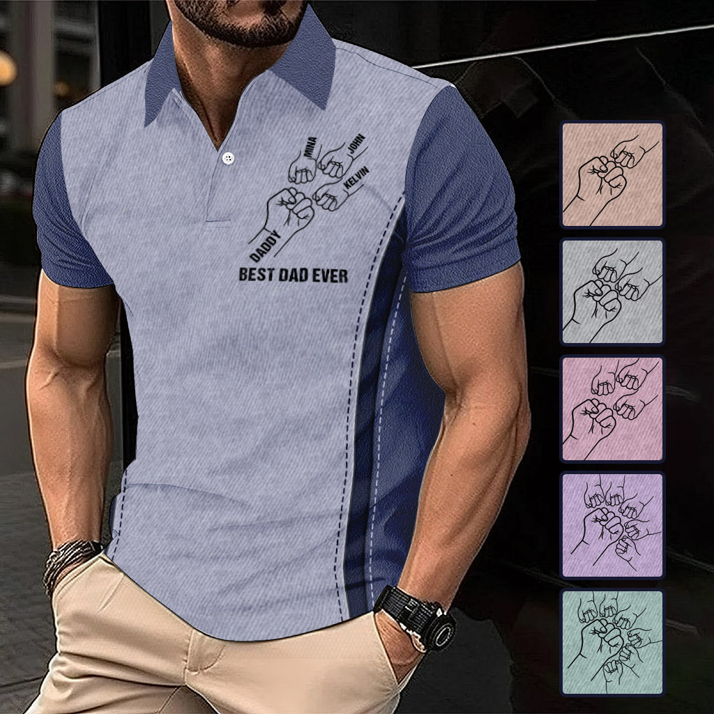 Best Dad Ever - Personalized Father Polo Shirt