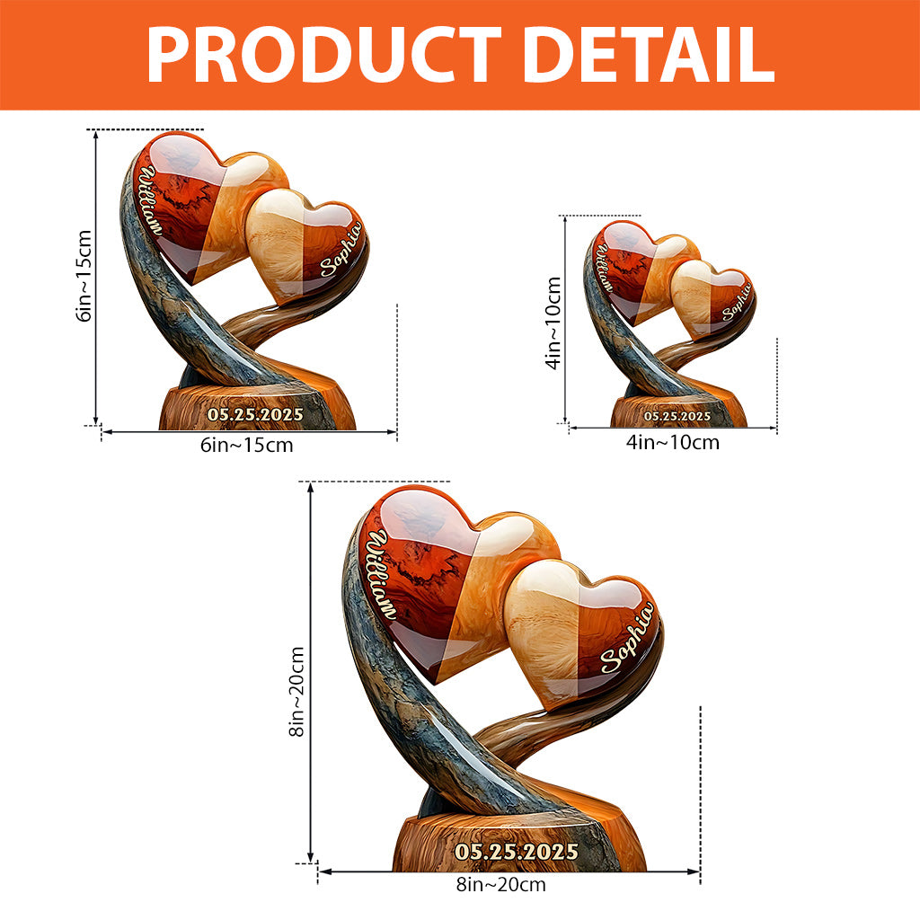 Sweethearts Christmas Gift for Couple - Personalized Couple Custom Shaped Acrylic Plaque