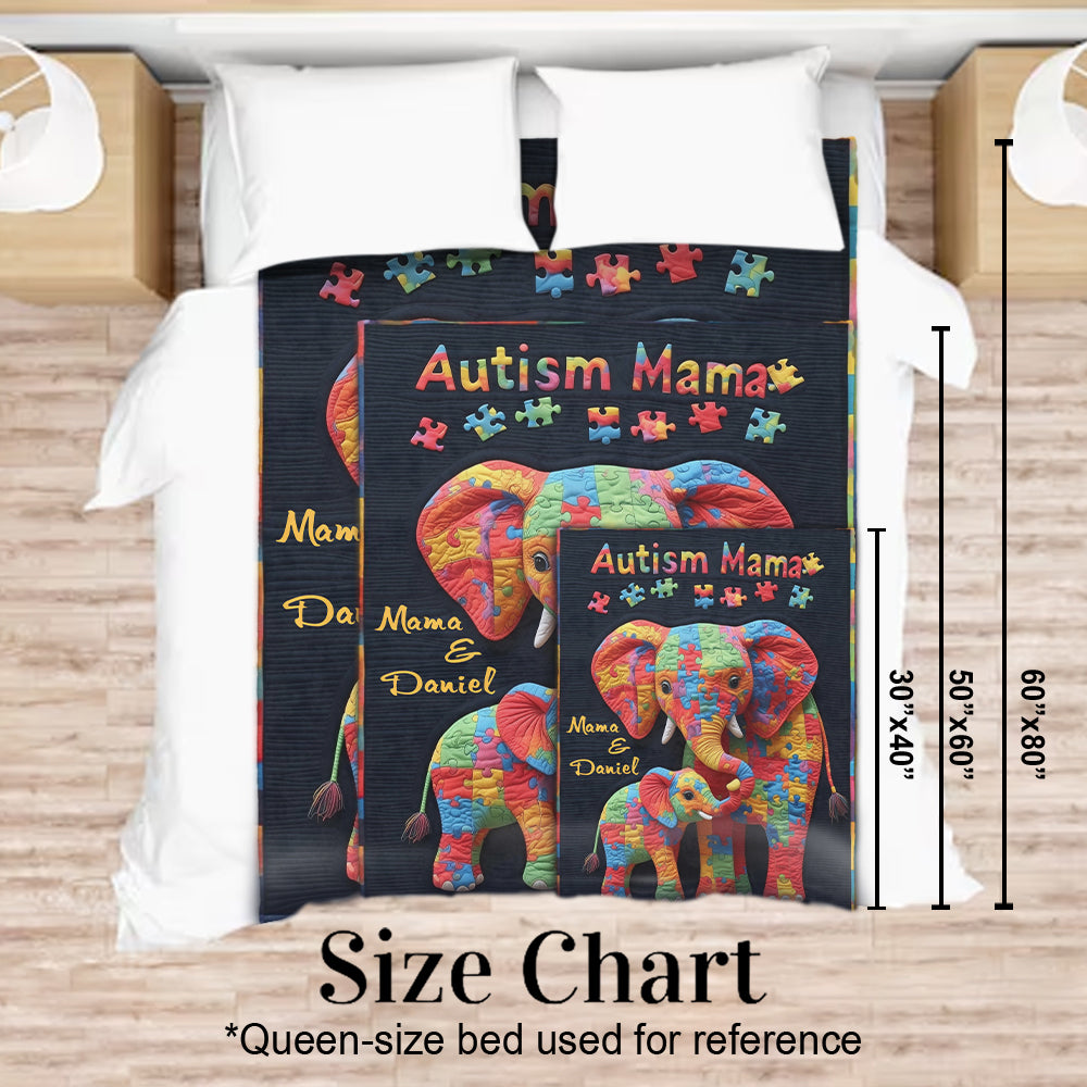Autism Mama - Personalized Autism Awareness Blanket