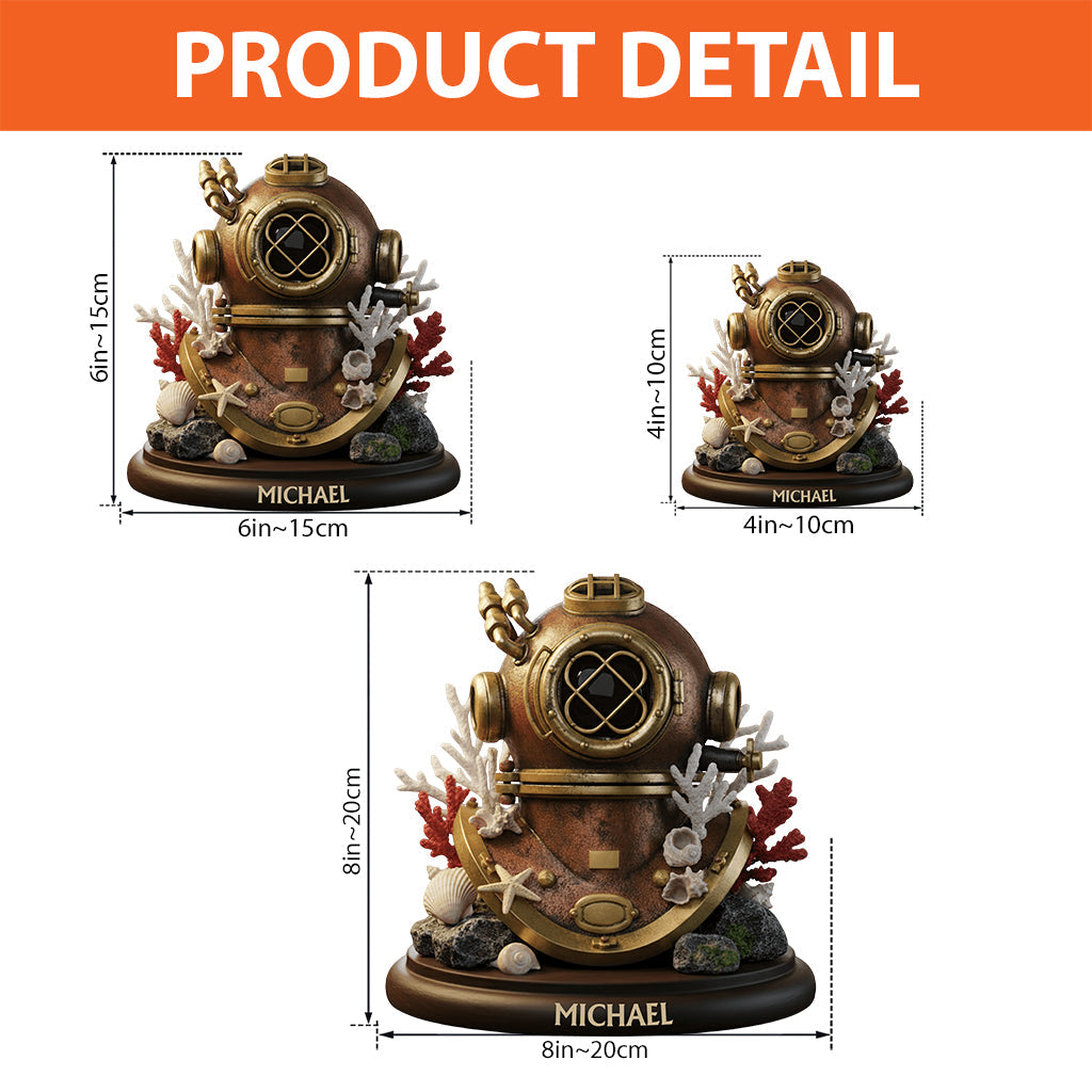 Passionné de plongée ? Plaque acrylique personnalisée pour la plongée sous-marine.