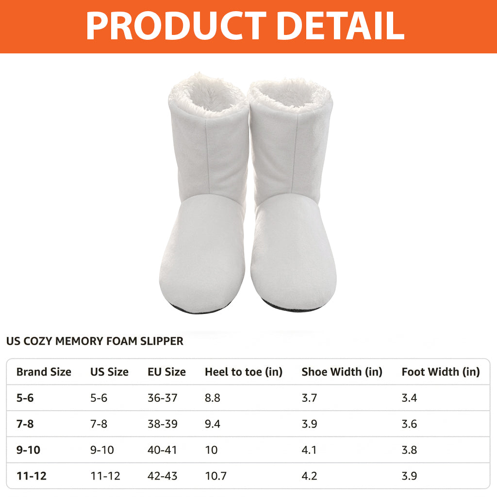 Baking Lovers Gift - Personalized Baking Faux Fur Boot Slippers