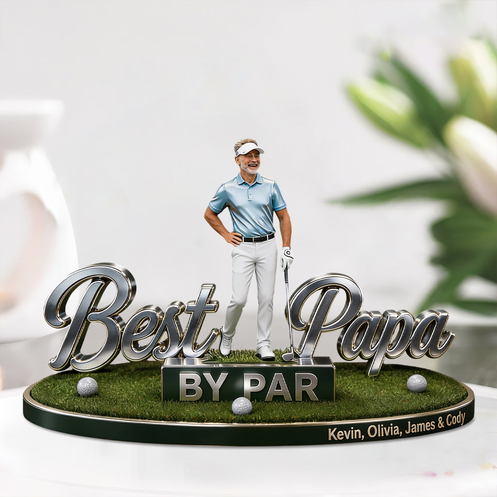 Plaque Acrylique Personnalisée Meilleur Papa/Papi/Oncle... Parfait - Golf Personnalisé